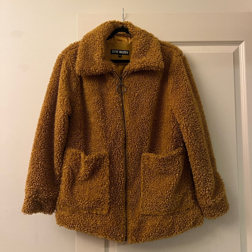 Steve Madden Tan Sherpa Jacket